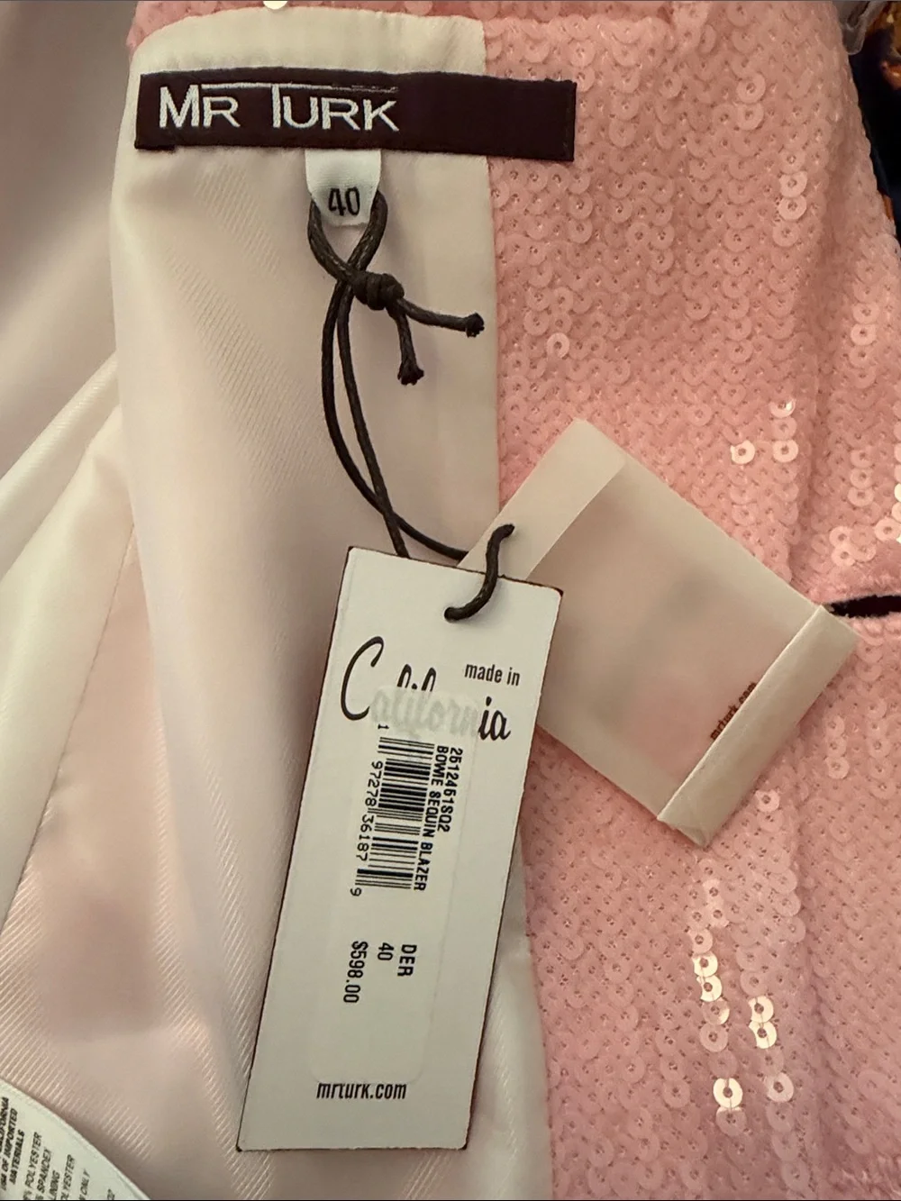 Men's Pink Sequin Blazer - Tailored Evening Sport Coat